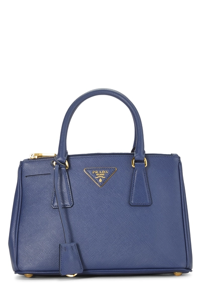 Navy Saffiano Executive Tote Small