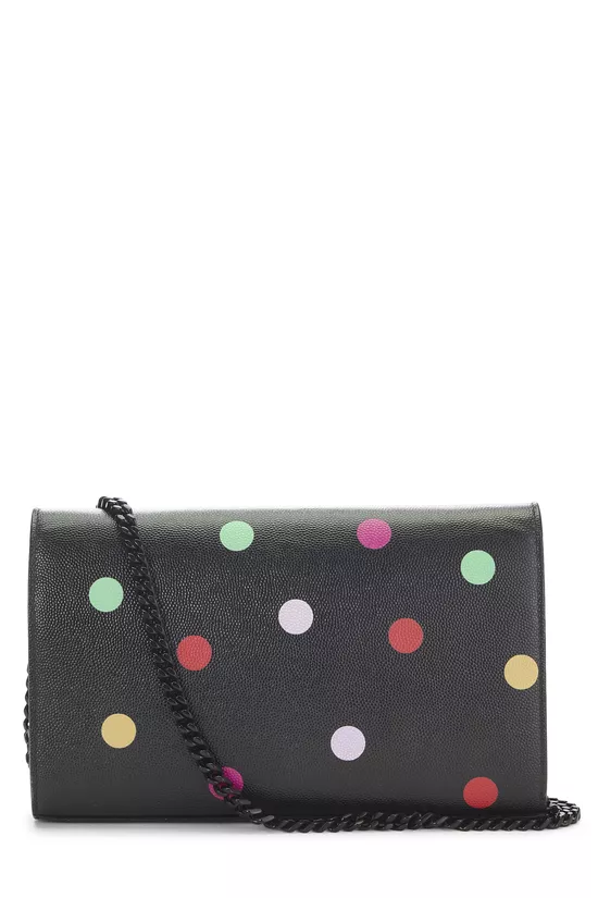 Black Grainy Leather Printed Kate Small, , large image number 3