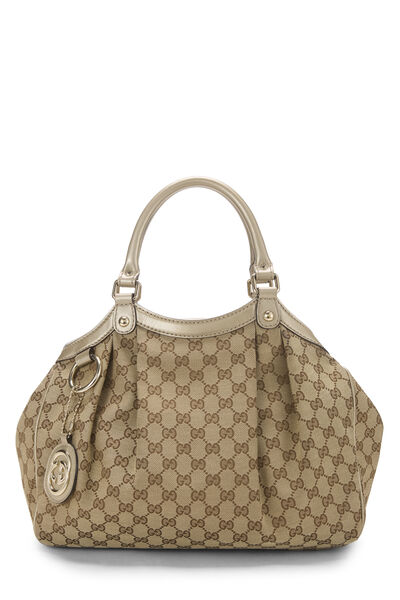 Gold Original GG Canvas Sukey Tote