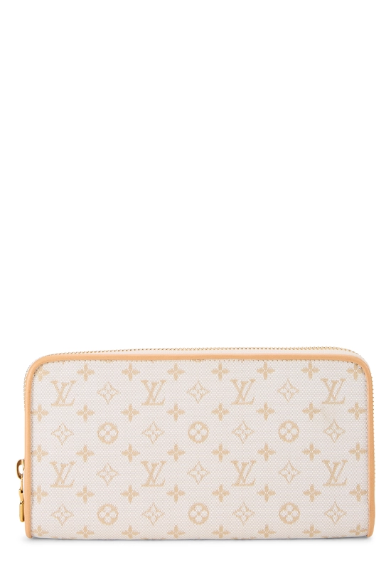 Beige Monogram Mini Lin Zippy Wallet, , large image number 0