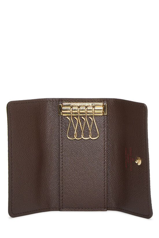 Louis Vuitton, Accessories, Louis Vuitton 6 Key Holder Damier Ebene  Canvas Key Wallet Excellent Condition