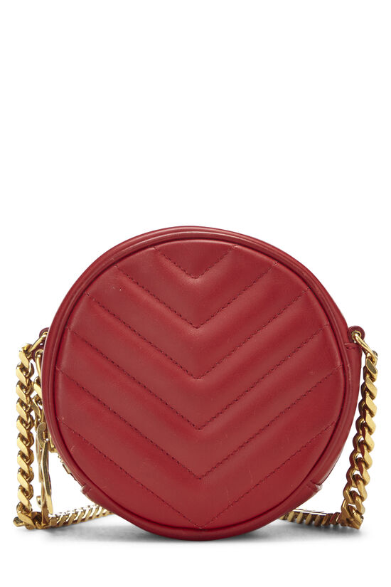 Red Chevron Calfskin Bubble Crossbody Small , , large image number 0