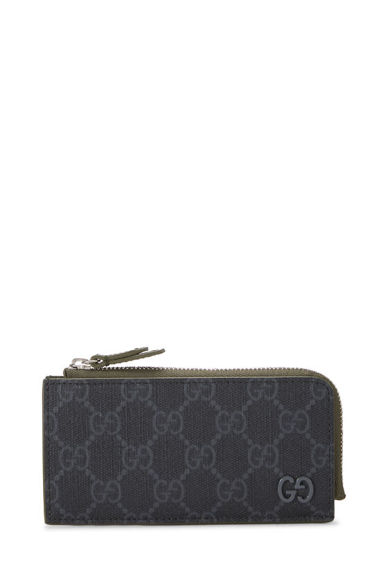 Supreme Zip Card Holder ＃A BLACK（Supreme Leather Zip Card Holder 