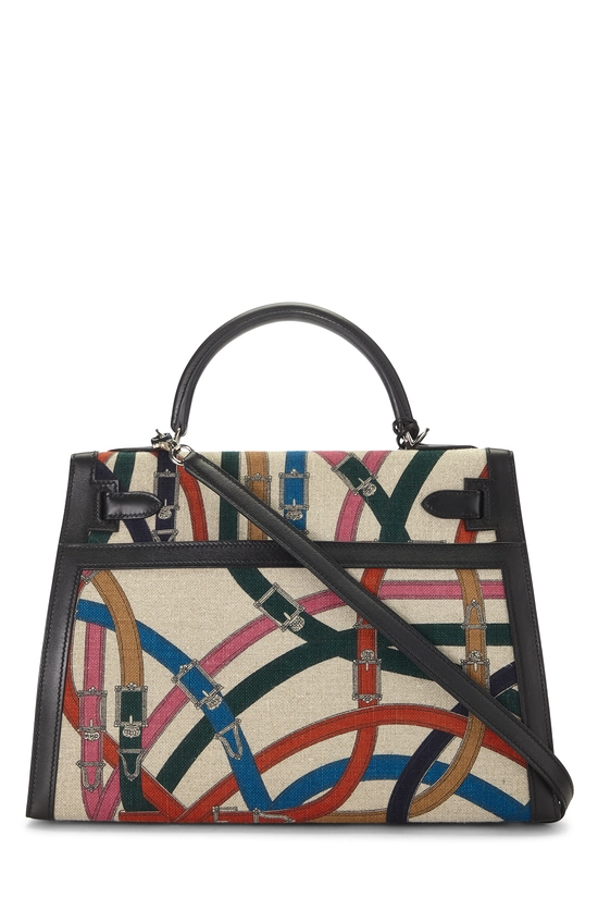 Black Toile De Campe Cavalcadour Kelly Sellier 32, , large image number 3