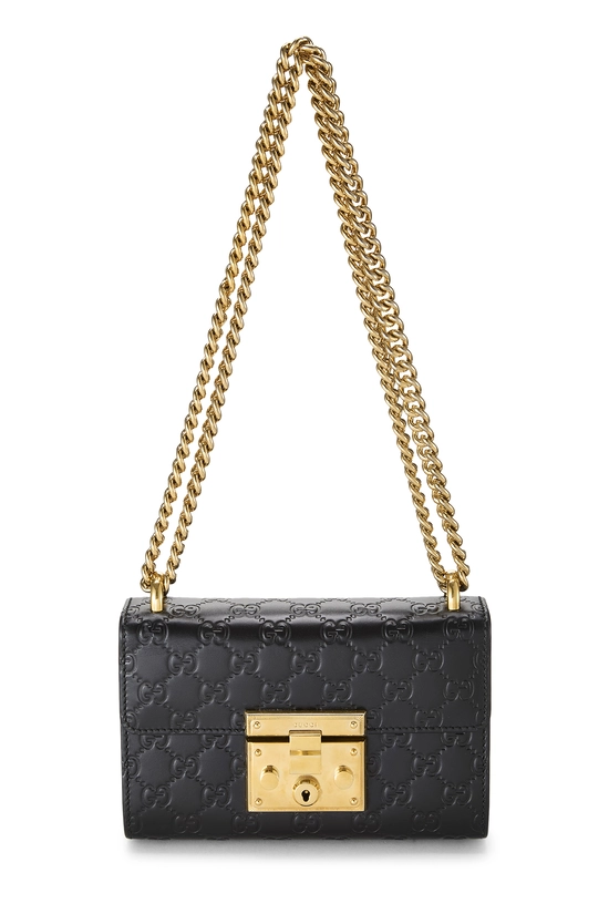 Black Guccissima Padlock Shoulder Bag Small, , large image number 0