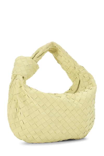 Yellow Suede Intrecciato Teen Jodie, , large