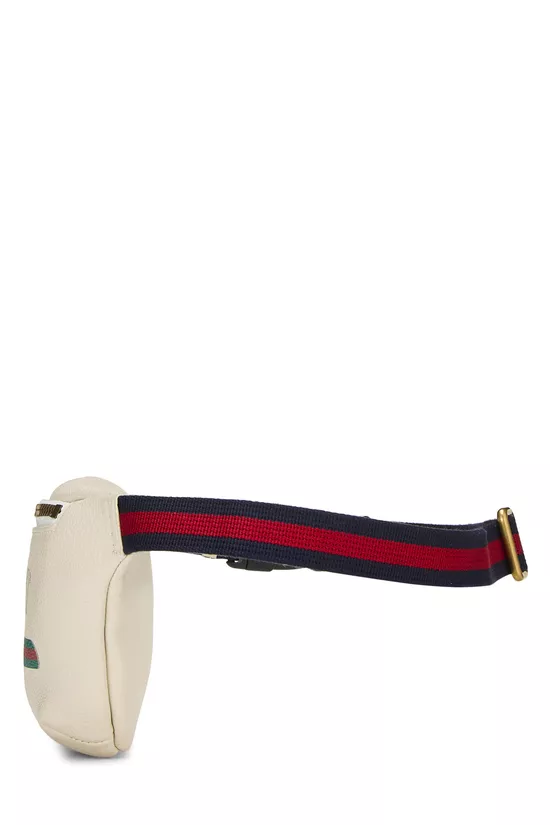 White Leather Logo Belt Bag Small, , large image number 2