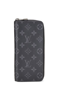 Louis Vuitton Zippy Wallet Monogram Eclipse Canvas Vertical Black 234967215