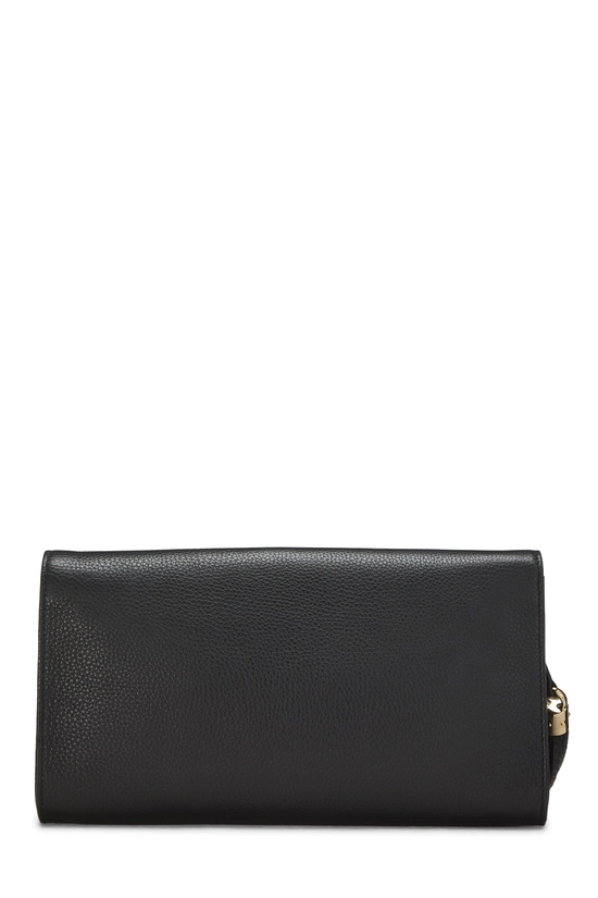 Black Leather Soho Clutch, , large image number 4