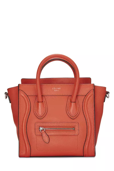Orange Leather Luggage Nano