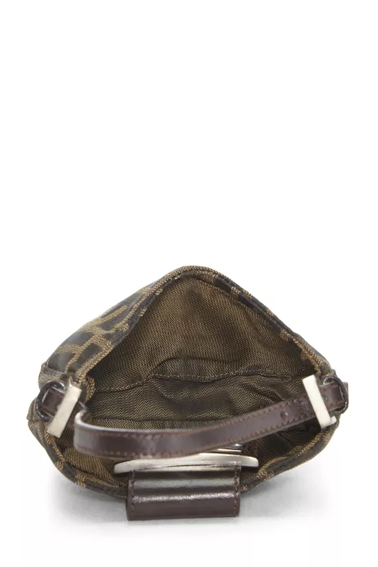 Brown Zucca Canvas Croissant Mini, , large image number 5
