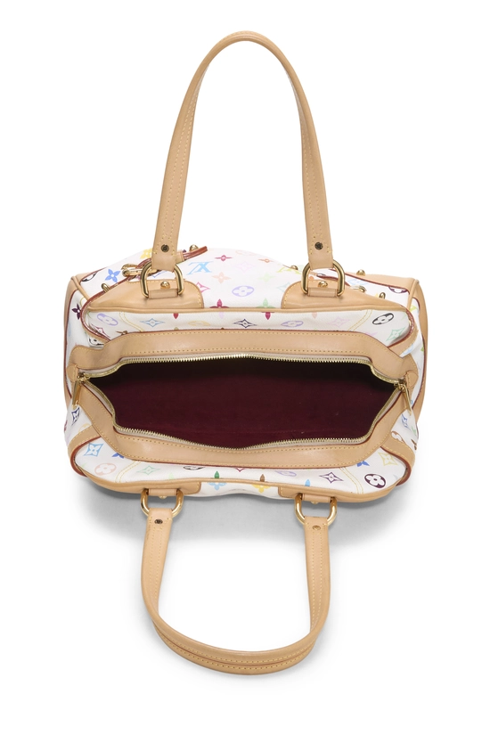 Takashi Murakami x Louis Vuitton White Monogram Multicolore Claudia, , large image number 5