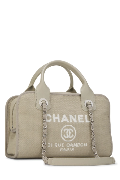 Chanel Grey Canvas Deauville Bowler — photo 2