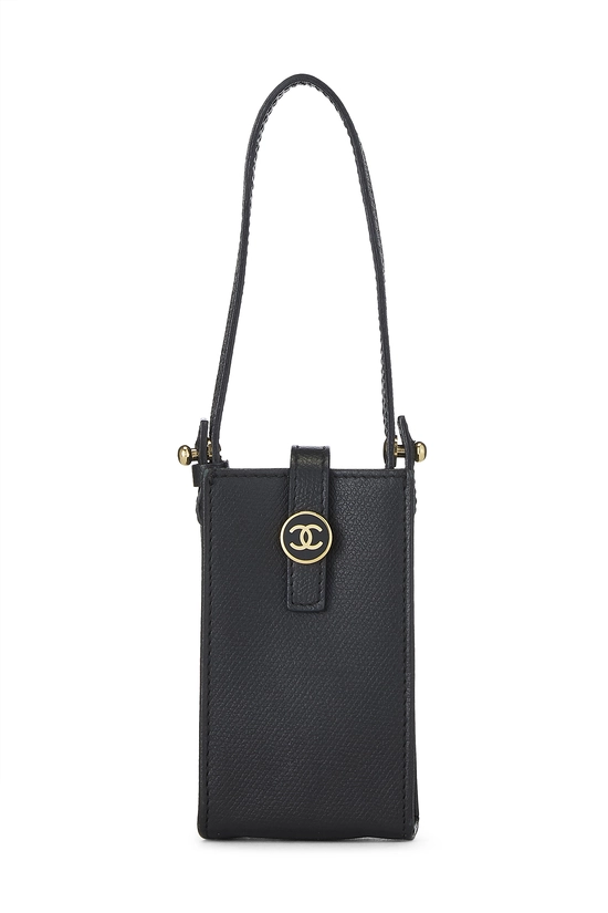 Black Calfskin Pouch Small, , large image number 0