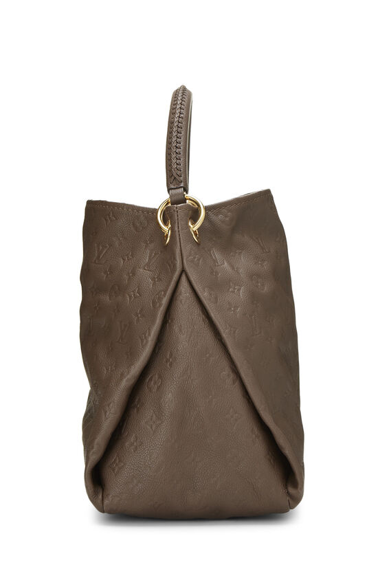 Louis Vuitton Brown Monogram Empreinte Artsy MM Dark brown Leather