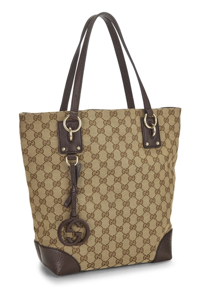 Original GG Canvas Charm Vertical Tote Large, , large