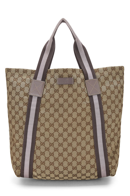 Purple Original GG Canvas Flat Tote, , large image number 0