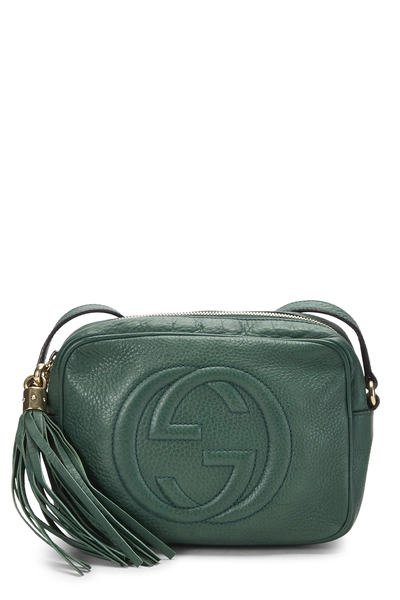 Gucci Green Grained Leather Soho Disco