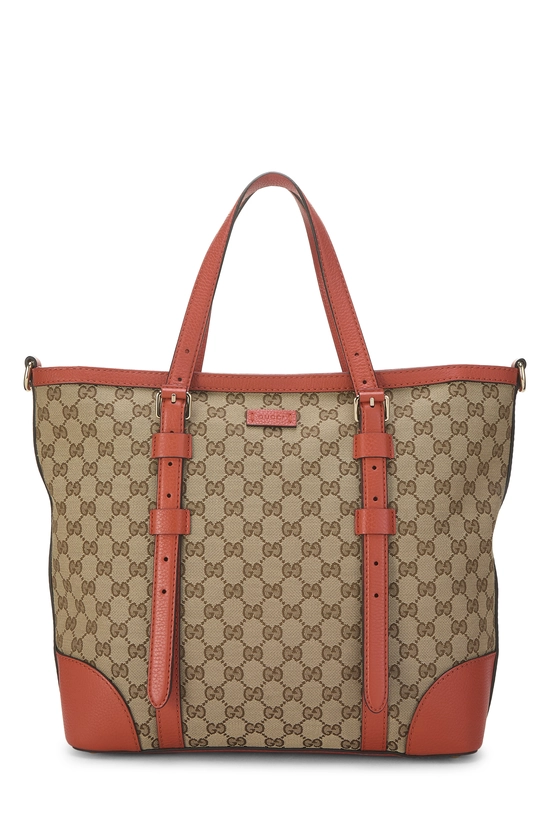 Orange Original GG Canvas Tote, , large image number 0