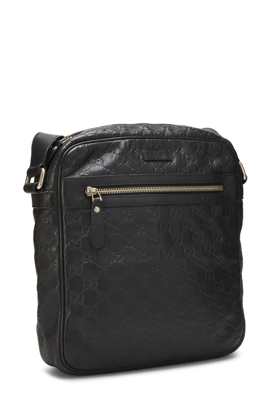 Black Guccissima Leather Vertical Camera Bag, , large image number 1