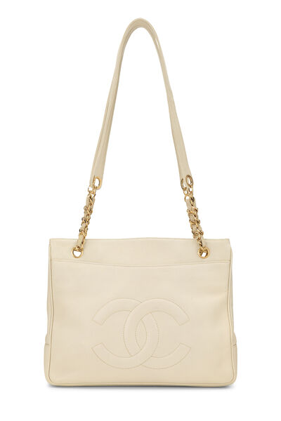 Cream Caviar 'CC' Tote Medium