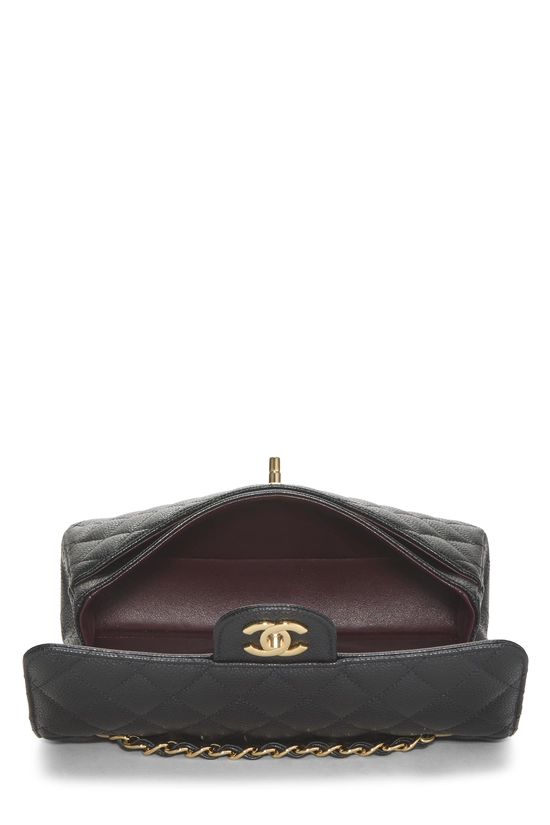 Black Quilted Caviar Classic Double Flap Small, , large image number 5