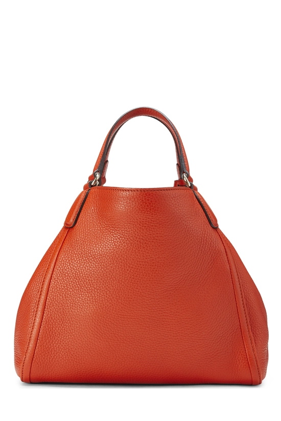 Orange Leather Soho Convertible Shoulder Bag, , large image number 3