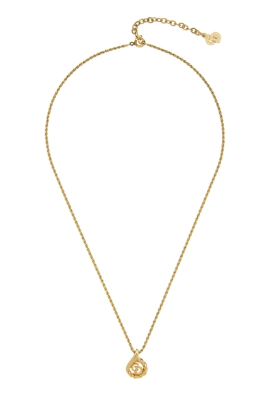 Gold 'CD' Necklace Small