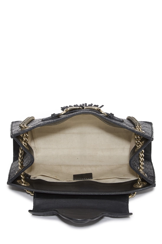 Black Guccissima Leather Emily Chain Shoulder Bag Small          , , large image number 5