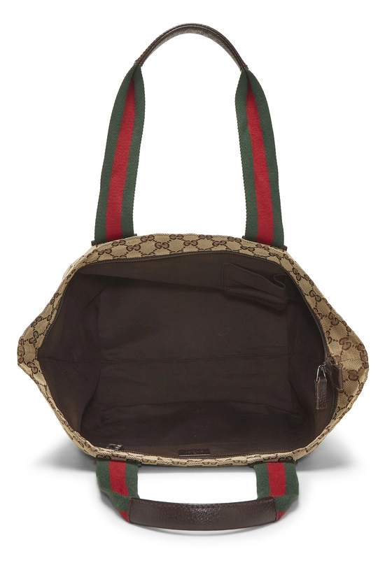 Original GG Canvas Soft Zip Tote, , large image number 5