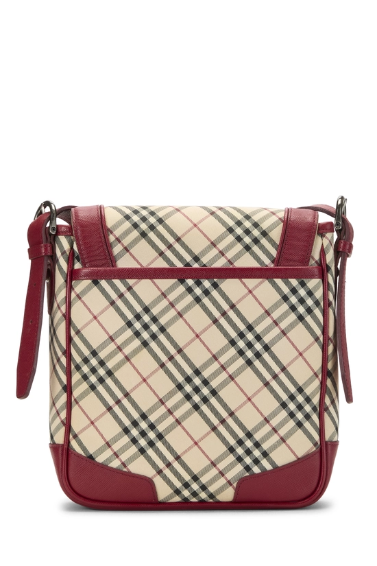 Burgundy House Check Jacquard Crossbody Small, , large image number 3