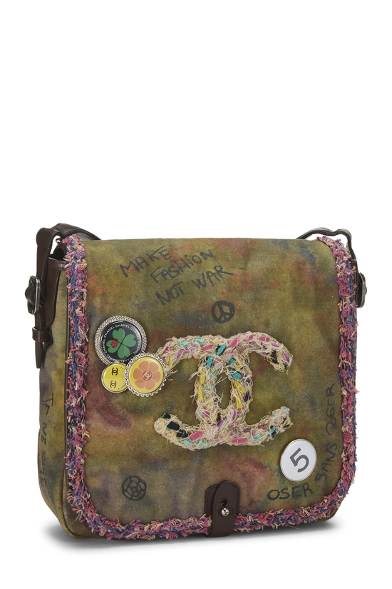 Green Graffiti Canvas On The Pavements Messenger, , large image number 1