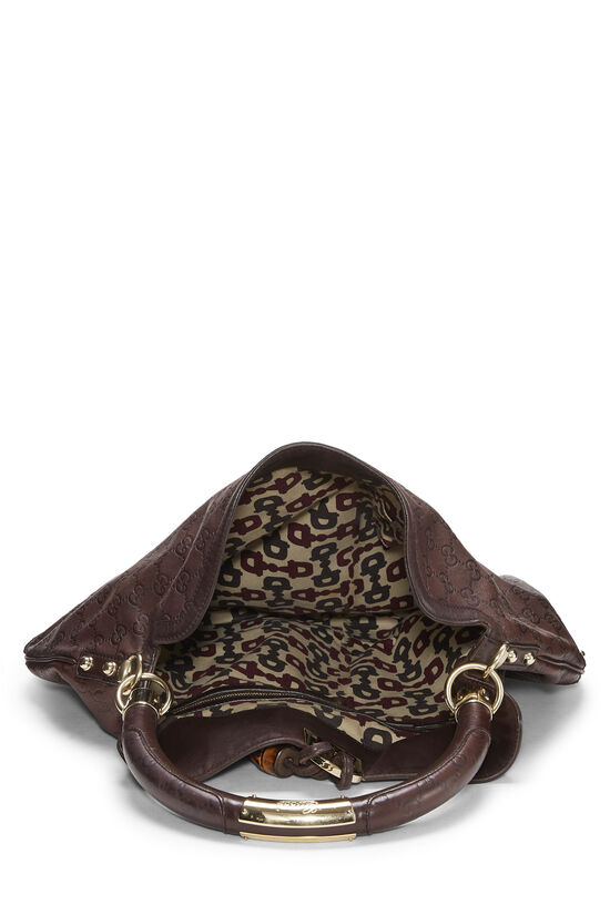 Brown Guccissima Indy Babouska Hobo, , large image number 5