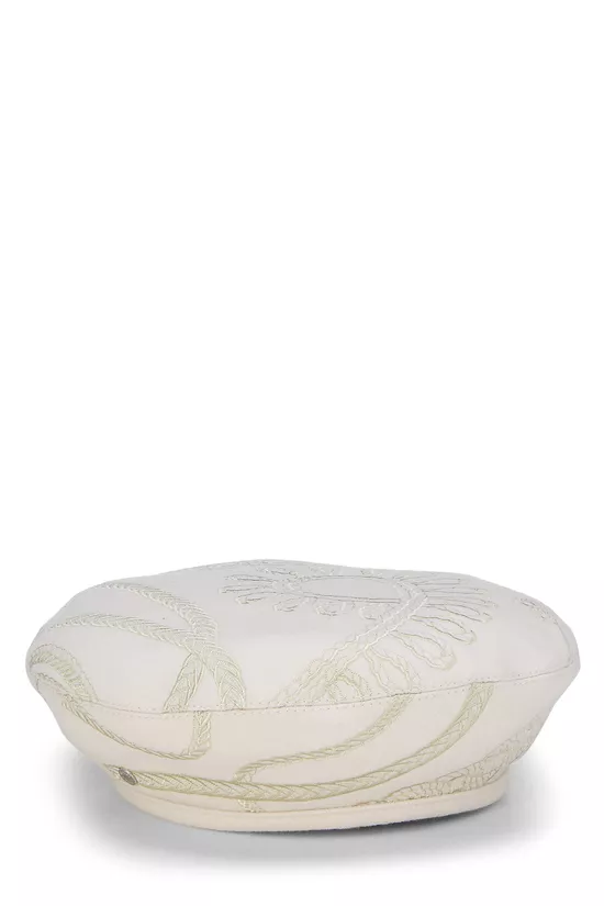 White Wool Beret, , large image number 0