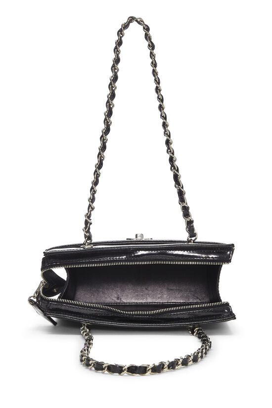 Black Patent Leather Shoulder Bag, , large image number 6