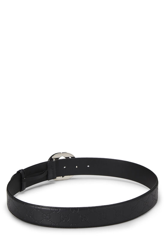 Black Guccissima Leather Belt, , large image number 2