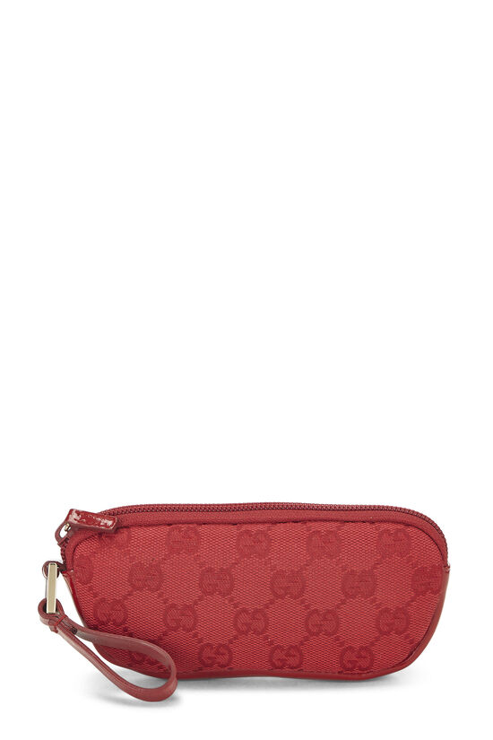 Red GG Canvas Pouch, , large image number 0