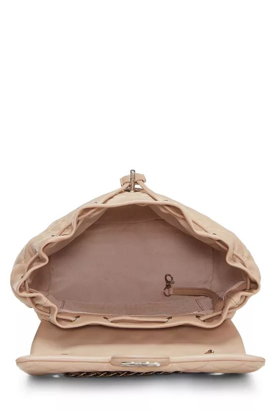 Beige Quilted Lambskin Urban Spirit Backpack Large, , large image number 5
