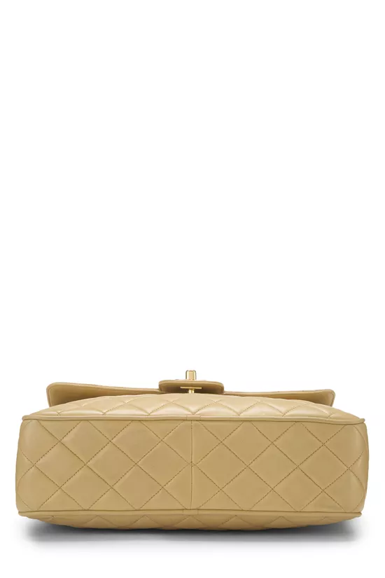 Beige Quilted Lambskin Pocket Camera Bag Large, , large image number 4