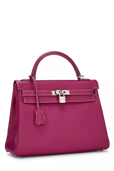 Limited Edition Tosca & Rose Azalee Epsom Candy Kelly Retourne 32, , large