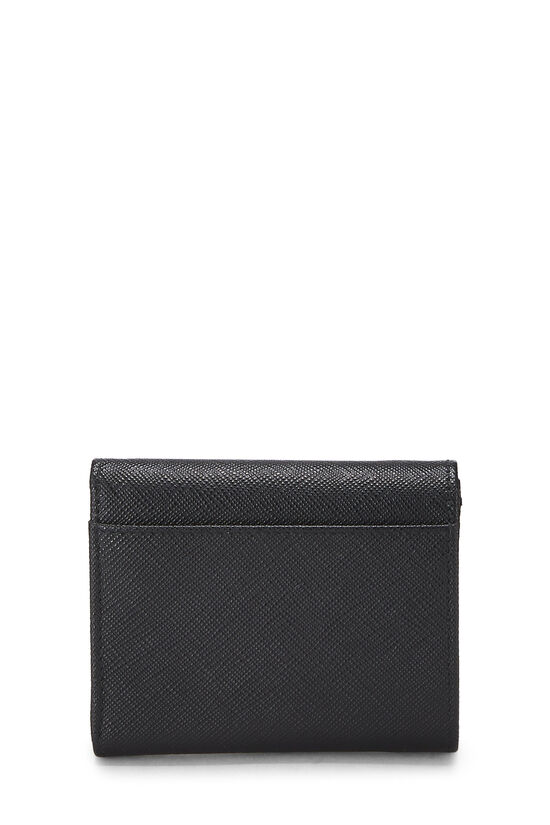 Black Saffiano Tri-fold Wallet , , large image number 2