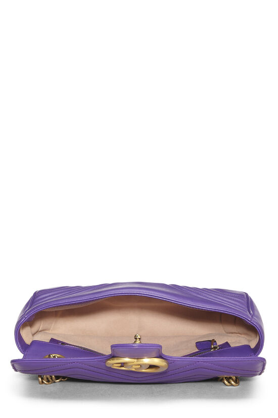 Purple GG Marmont Shoulder Bag Small, , large image number 5