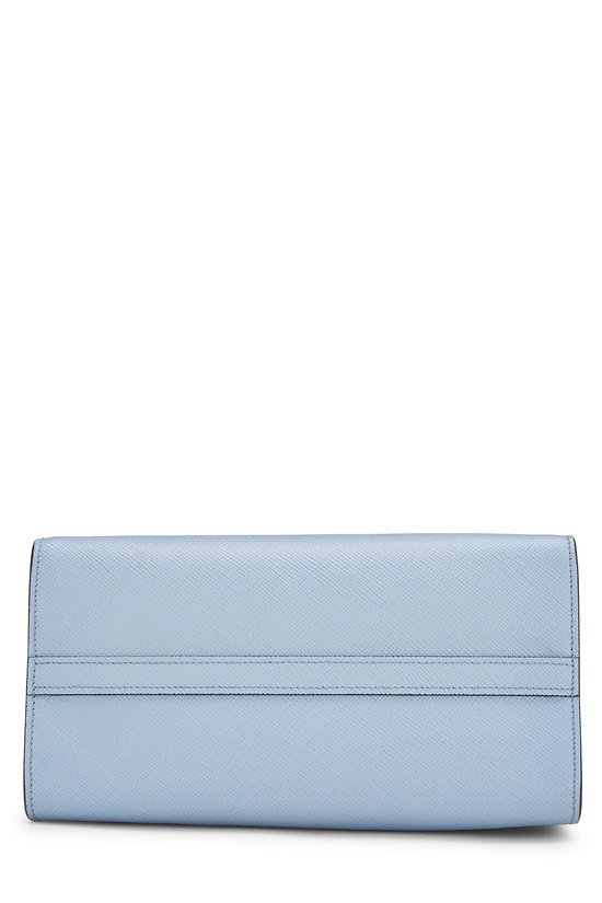 Blue Saffiano Leather Monochrome Bag Small, , large image number 4