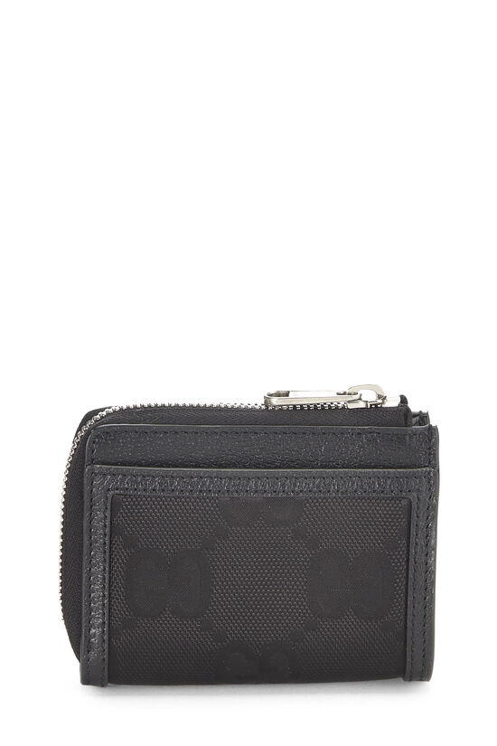 Pre-Owned Black GG Nylon Off the Grid Zip Around Wallet Medium 
