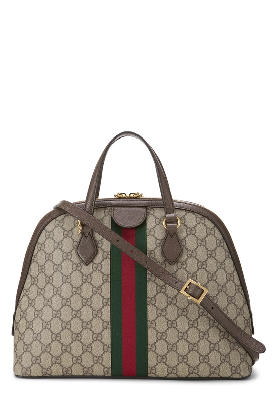 Brown GG Supreme Ophidia Dome Shoulder Bag Medium, , large image number 3