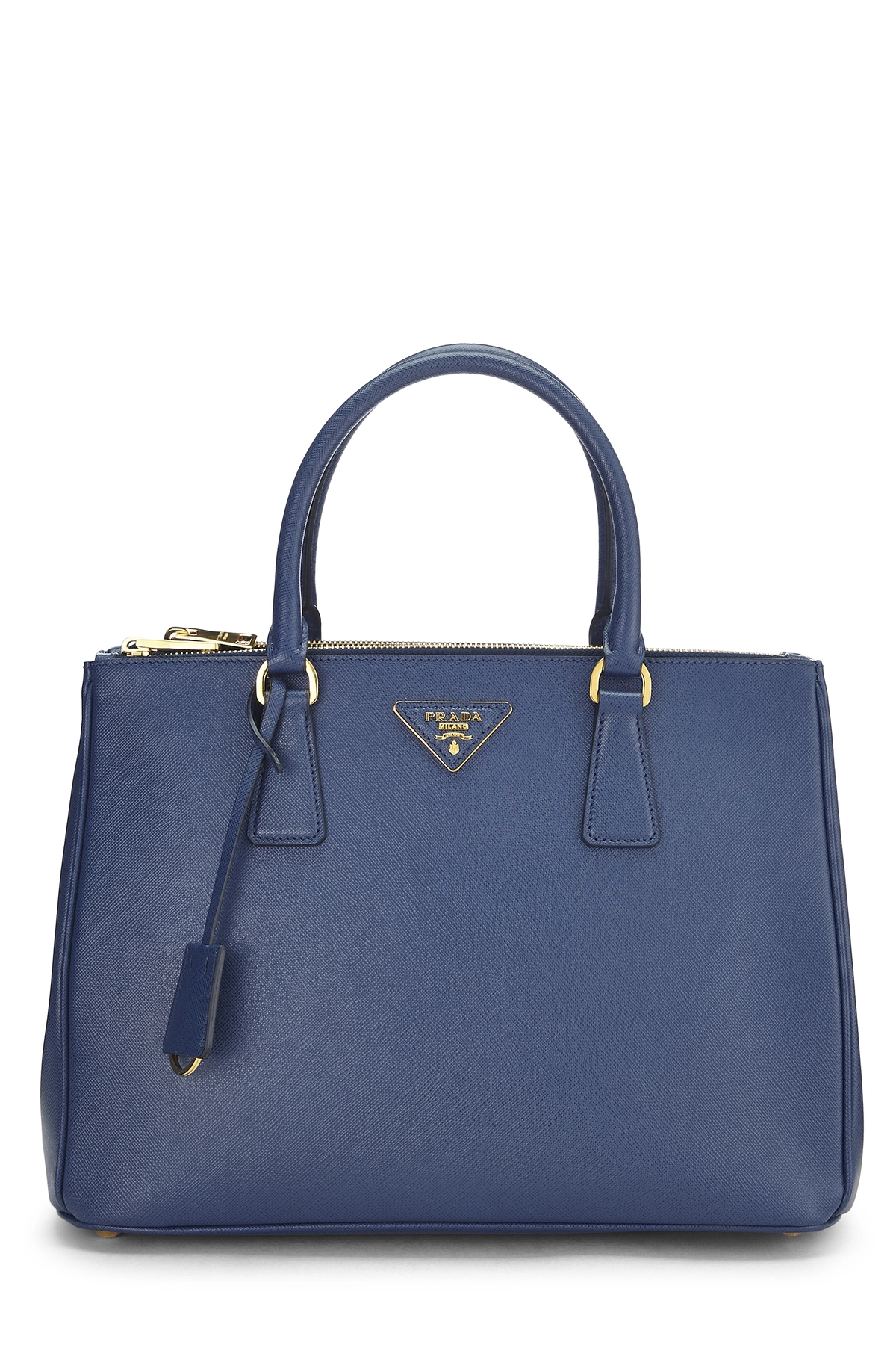 Prada Blue Saffiano Galleria Tote Small