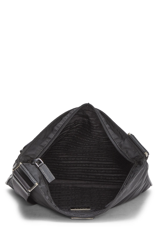 Black Nylon Messenger Bag Small, , large image number 5