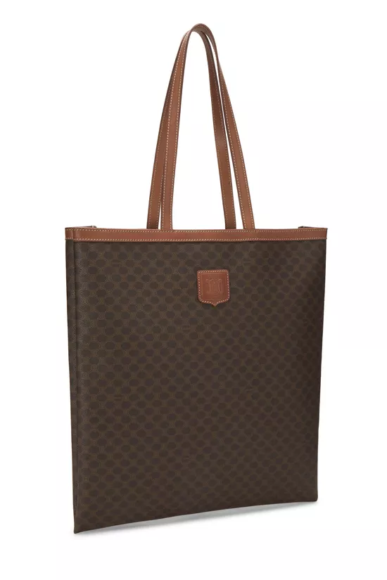 Brown Coated Canvas Macadam Tote, , large image number 1