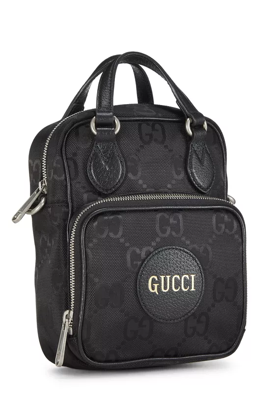 Black GG Nylon Off the Grid Shoulder Bag, , large image number 1