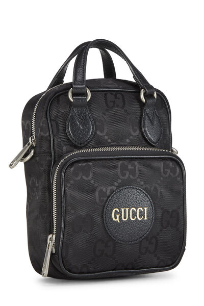Black GG Nylon Off the Grid Shoulder Bag, , large